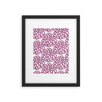 dahlia: purple floral pattern Framed Art Print Gallery Image 6