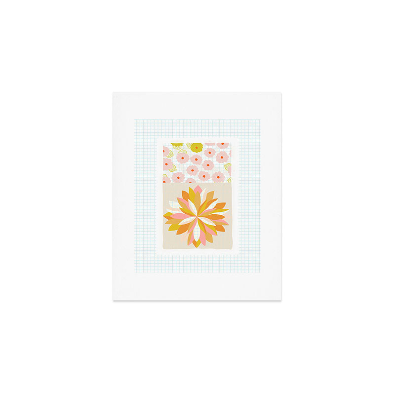 dahlias & daisies Art Print Gallery Image 1