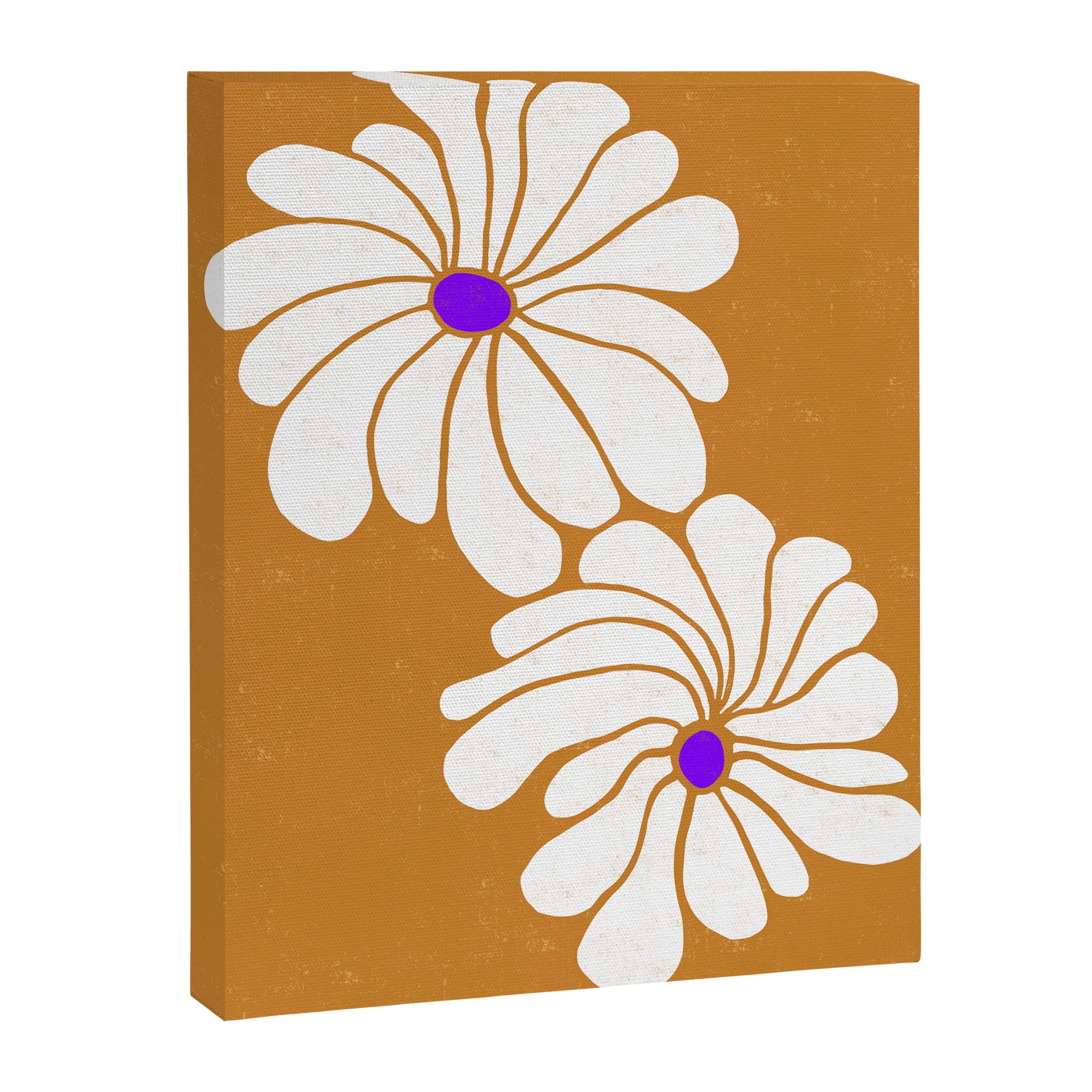 daisy 1967, orange Canvas Print Gallery Image 6
