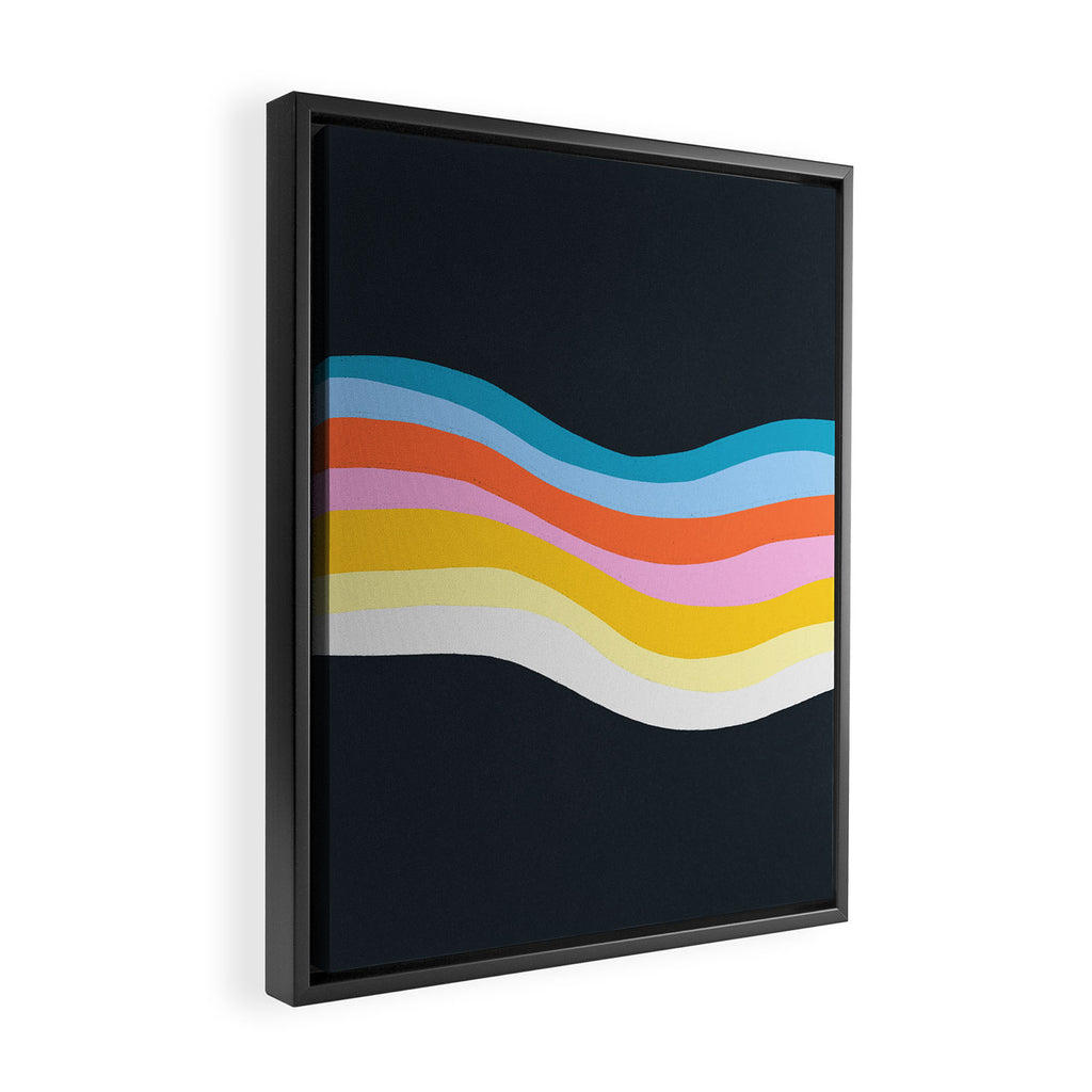 dark wave Framed Canvas Print Gallery Image 2