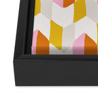 delilah, chevron pattern Framed Canvas Print Gallery Image 3