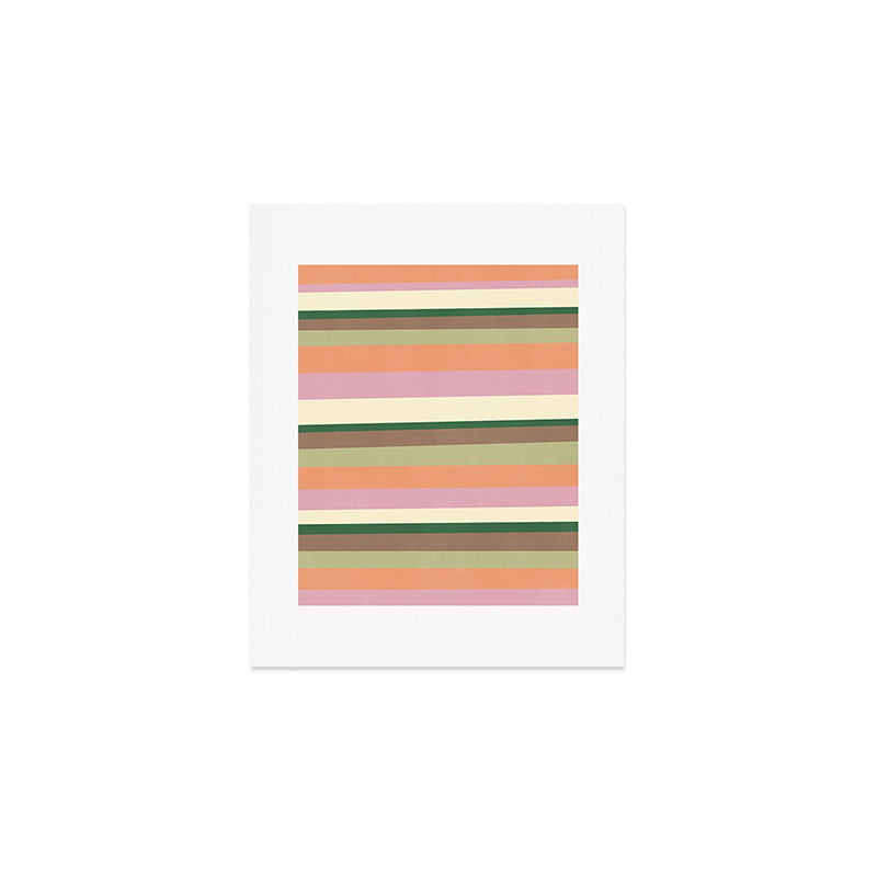 Desert Oasis stripes Art Print Gallery Image 1