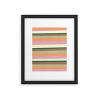 Desert Oasis stripes Framed Art Print Gallery Image 5