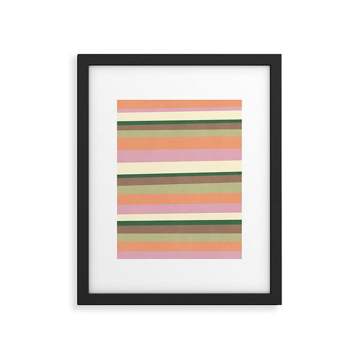 Desert Oasis stripes Framed Art Print Gallery Image 1