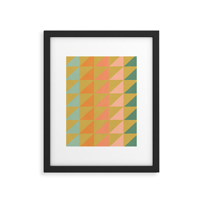 Desert Triangles Framed Art Print Gallery Image 1