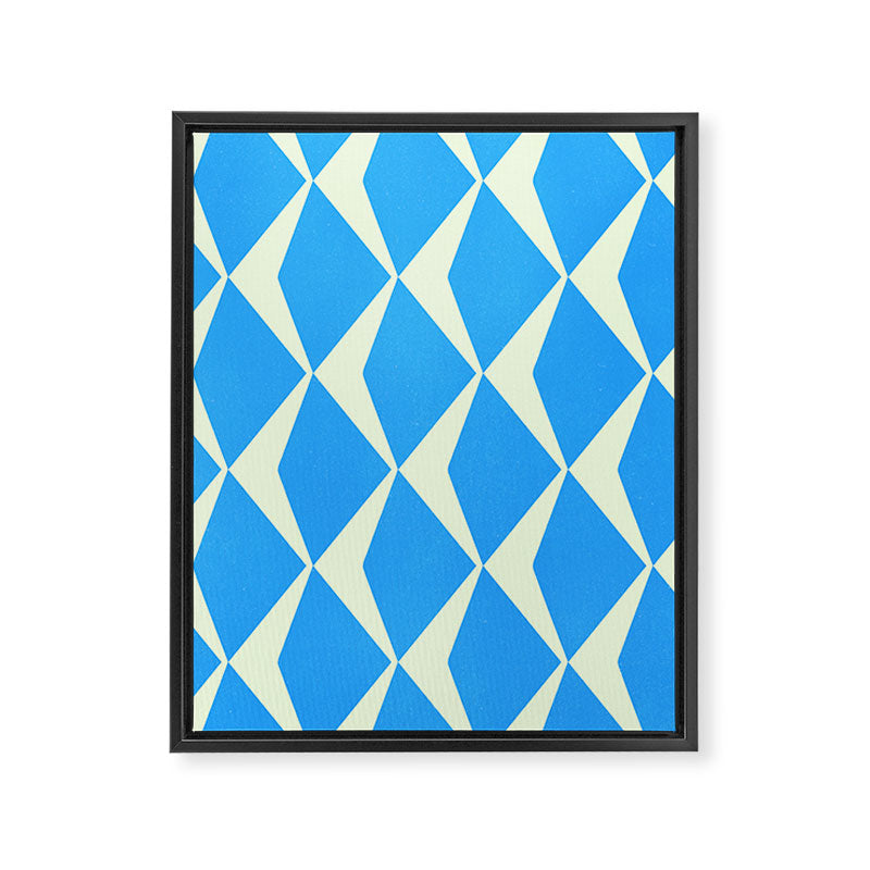 Diamond Daze, blues Framed Canvas Print Gallery Image 8