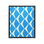 Diamond Daze, blues Framed Canvas Print Gallery Image 8