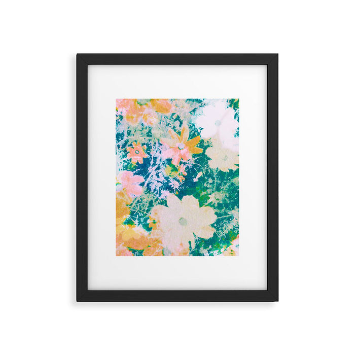 double exposure floral #24 Framed Art Print Gallery Image 1