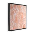 electric ave: peach Framed Canvas Print Gallery Image 2