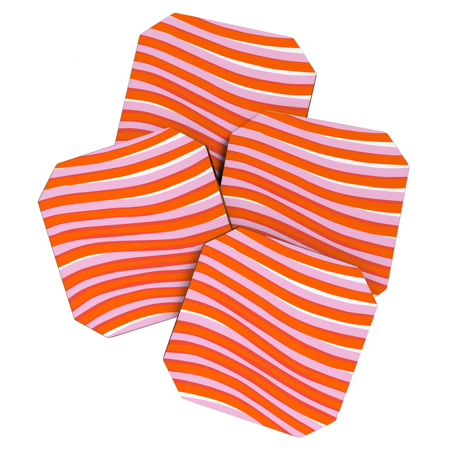 electric zebra stripes Coaster Gallery Image 1