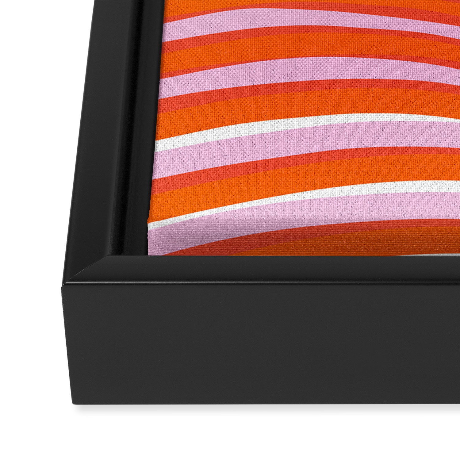 electric zebra stripes Framed Canvas Print Gallery Image 3