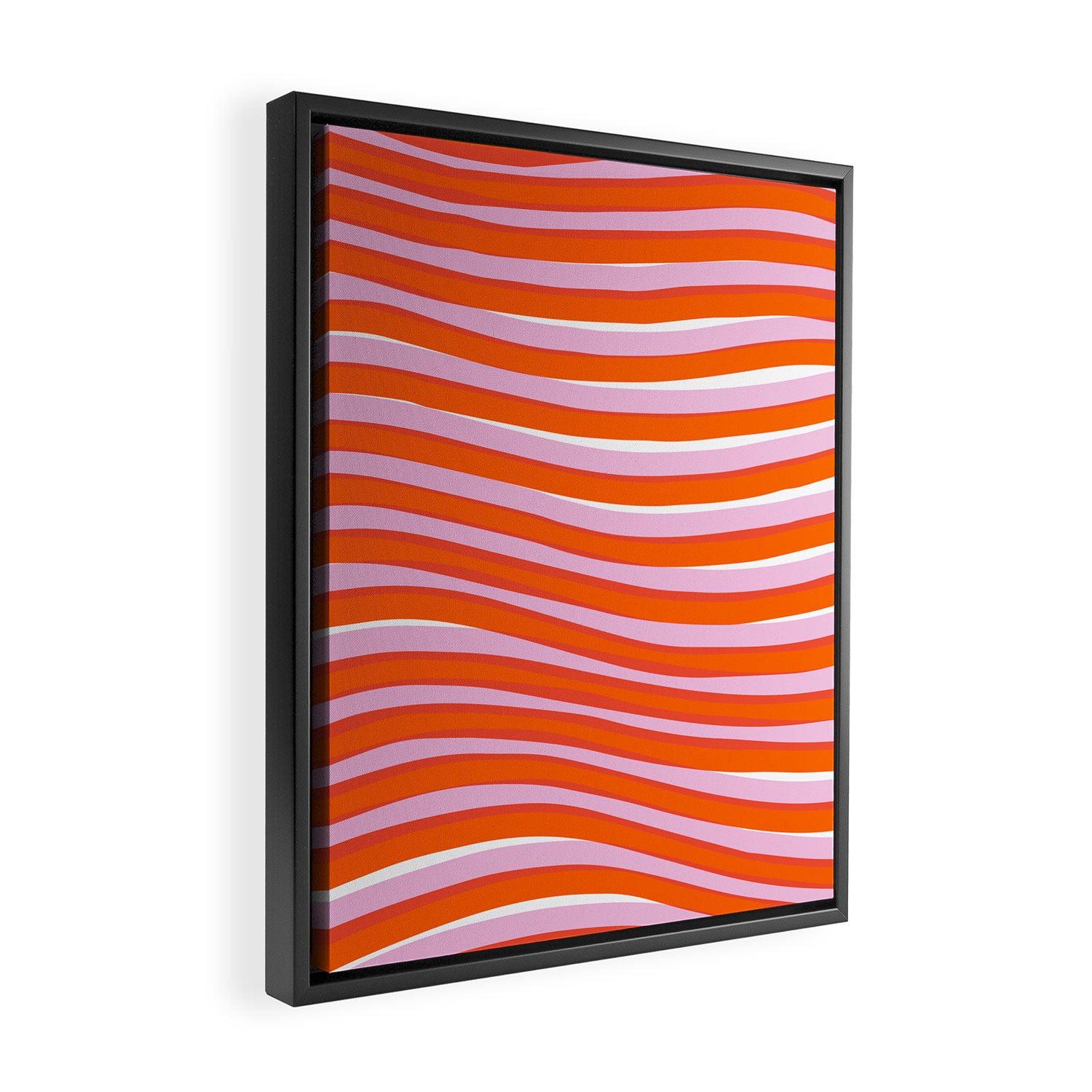 electric zebra stripes Framed Canvas Print Gallery Image 2
