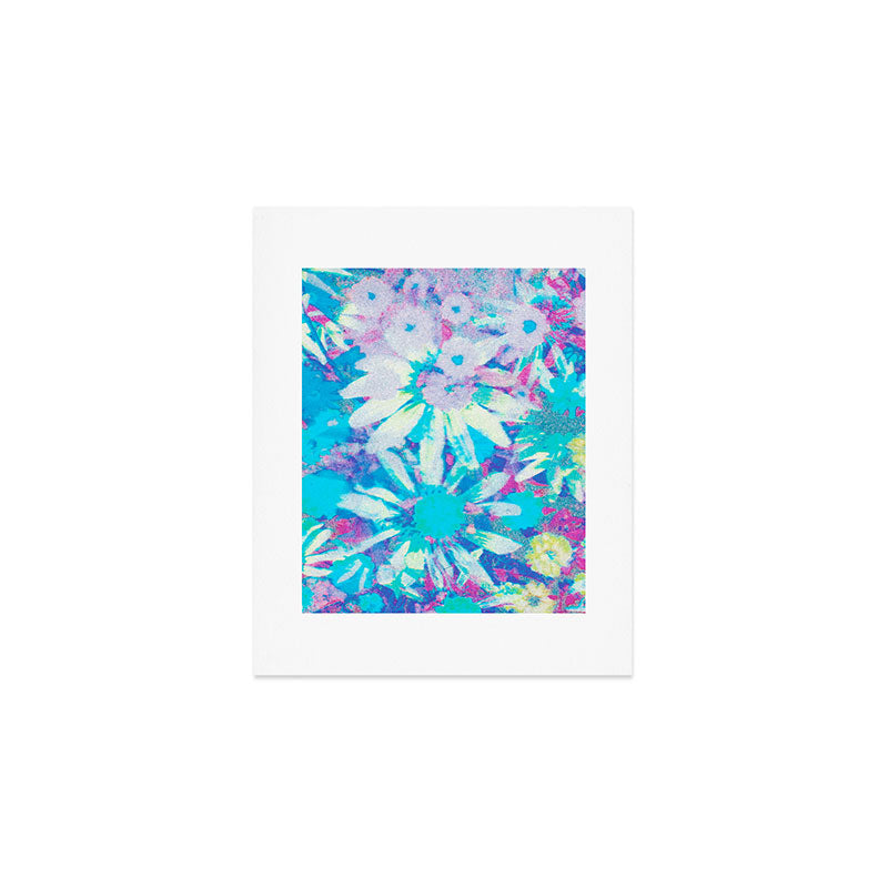far out! floral tie dye Art Print Gallery Image 1