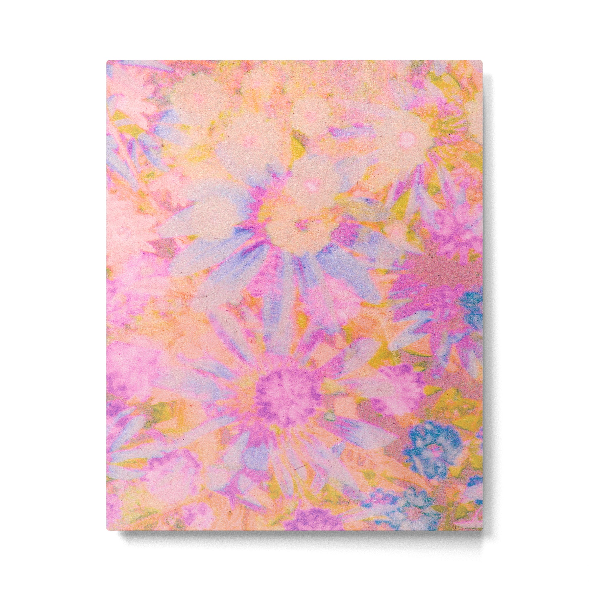 far out! pink floral tie dye Metal Print Gallery Image 6
