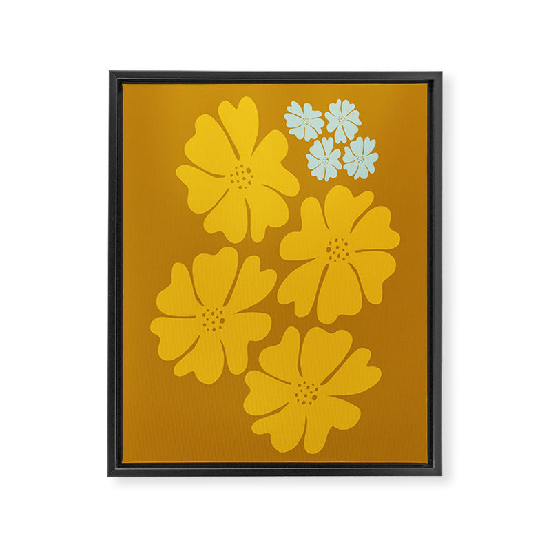 Golden Bloom Framed Canvas Print Gallery Image 6