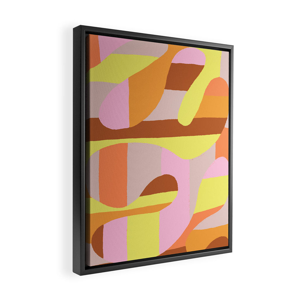 Golden Curve Framed Canvas Print Gallery Image 2