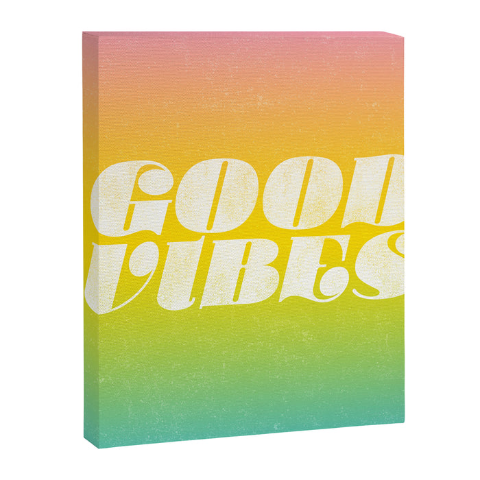 good vibes, rainbow Canvas Print Gallery Image 1