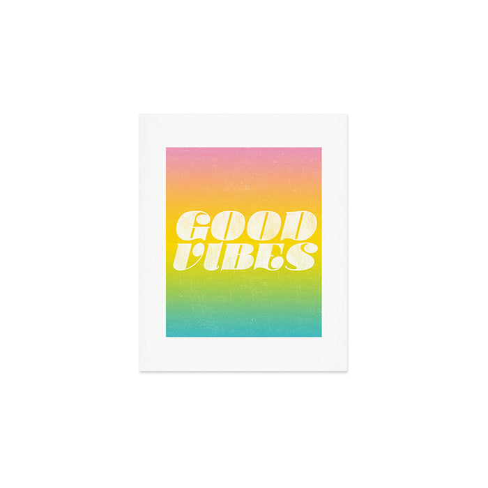 good vibes, rainbow Art Print Gallery Image 1