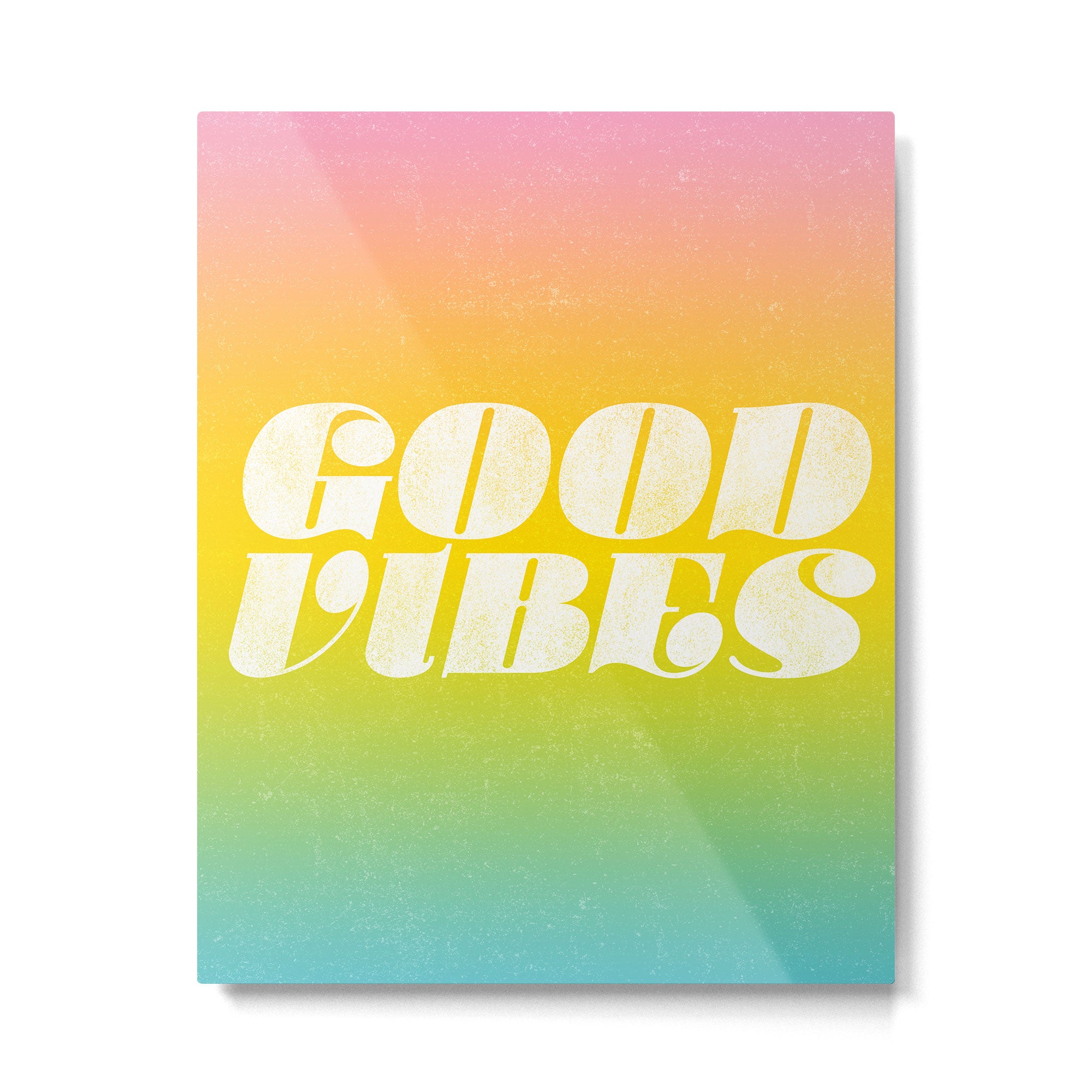 good vibes, rainbow Metal Print Gallery Image 6