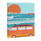Great Lakes Surf Sunset Canvas Print Gallery Image 8