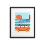 Great Lakes Surf Sunset Framed Art Print Gallery Image 6