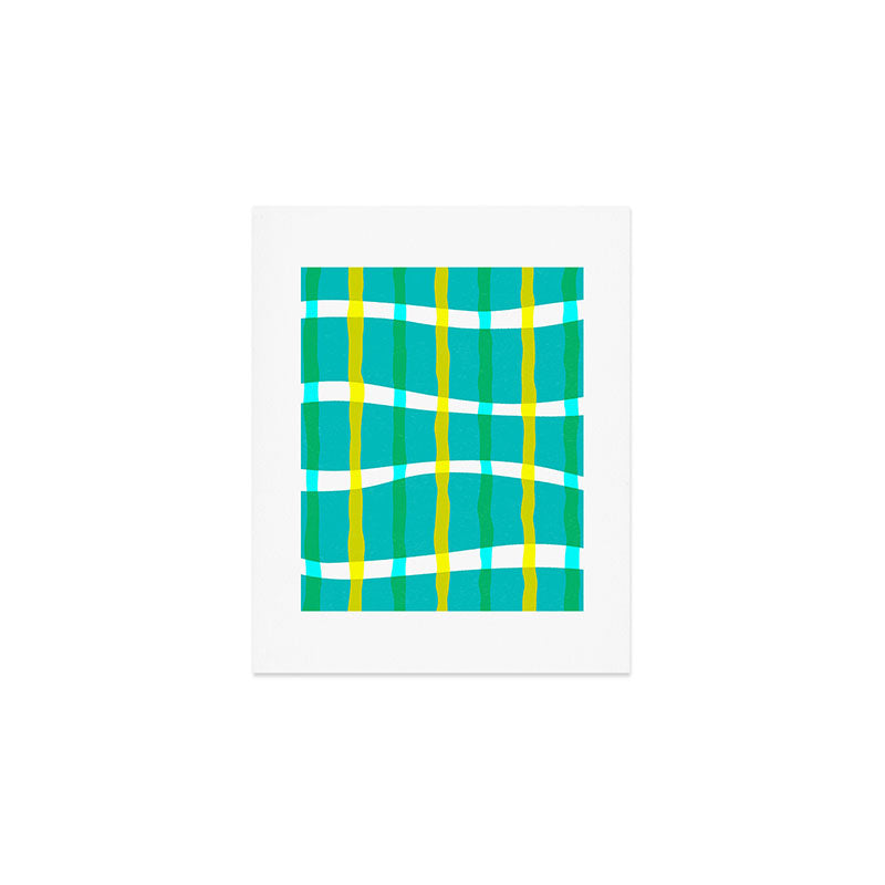 Groovy Plaid Art Print Gallery Image 1