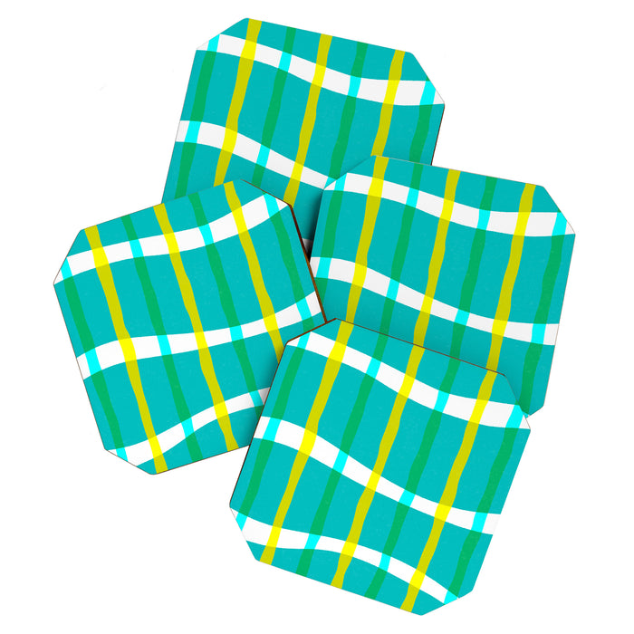 Groovy Plaid Coaster Gallery Image 1