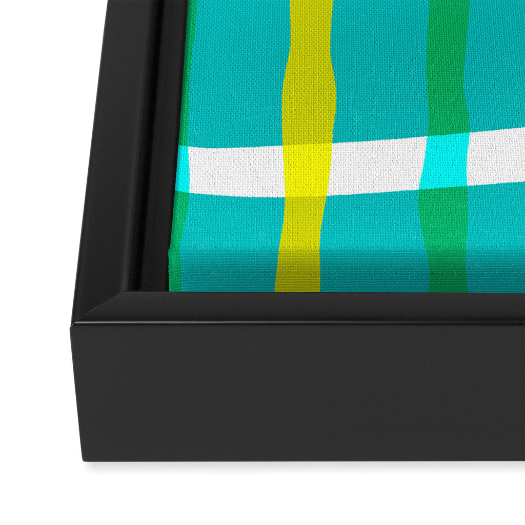 Groovy Plaid Framed Canvas Print Gallery Image 3