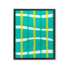 Groovy Plaid Framed Canvas Print Gallery Image 8