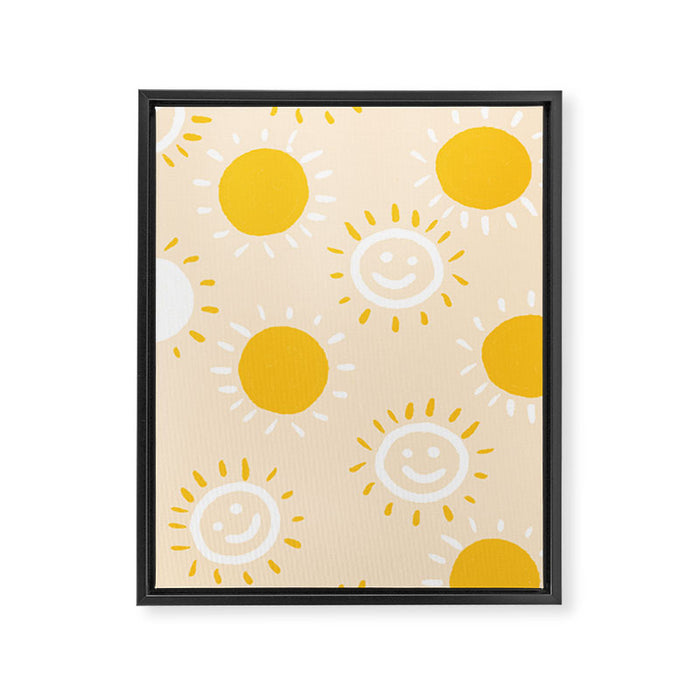 happy sunshine Framed Canvas Print Gallery Image 1
