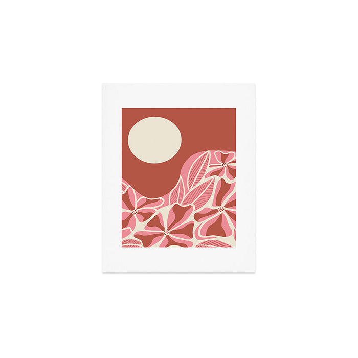 Hawaiian Sunset, Coral Art Print Gallery Image 1
