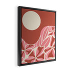 Hawaiian Sunset, Coral Framed Canvas Print Gallery Image 2