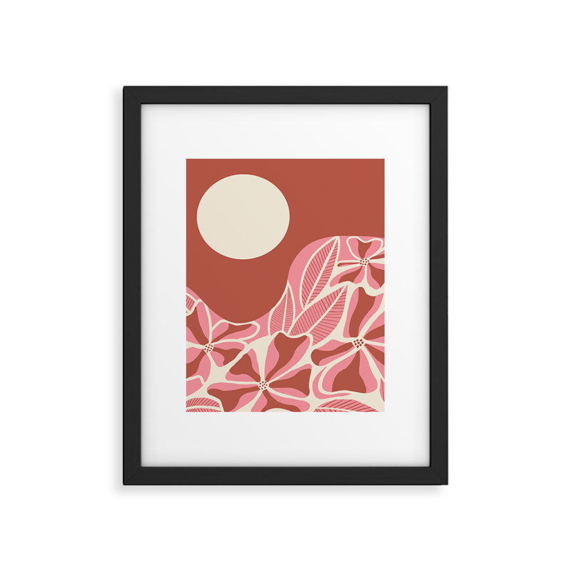 Hawaiian Sunset, Coral Framed Art Print Gallery Image 6