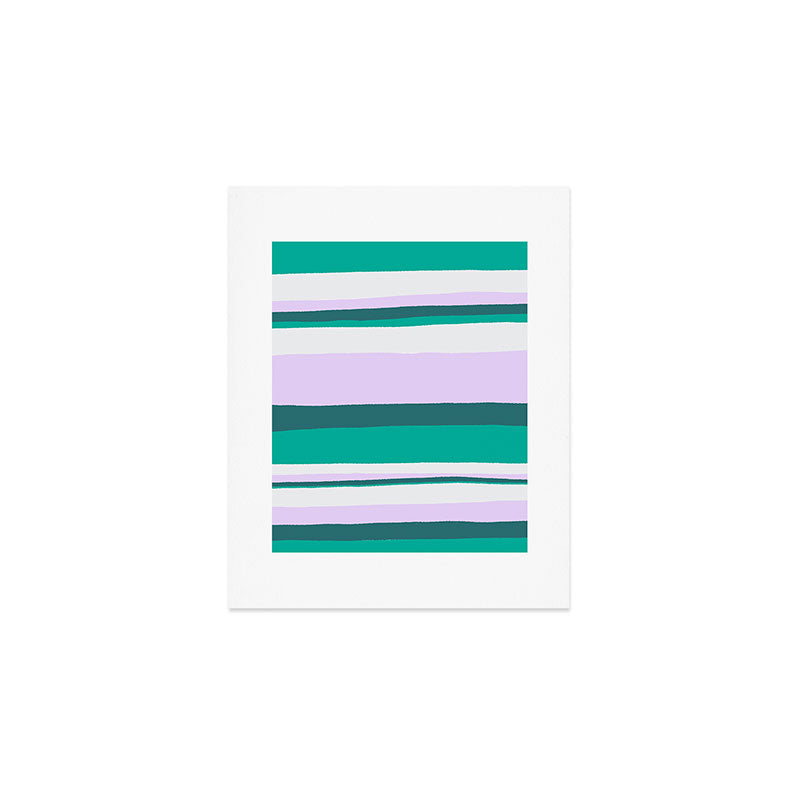 Hermosa, sunset stripes Art Print Gallery Image 1