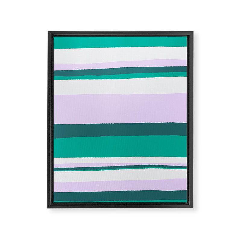 Hermosa, sunset stripes Framed Canvas Print Gallery Image 8