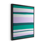 Hermosa, sunset stripes Framed Canvas Print Gallery Image 2