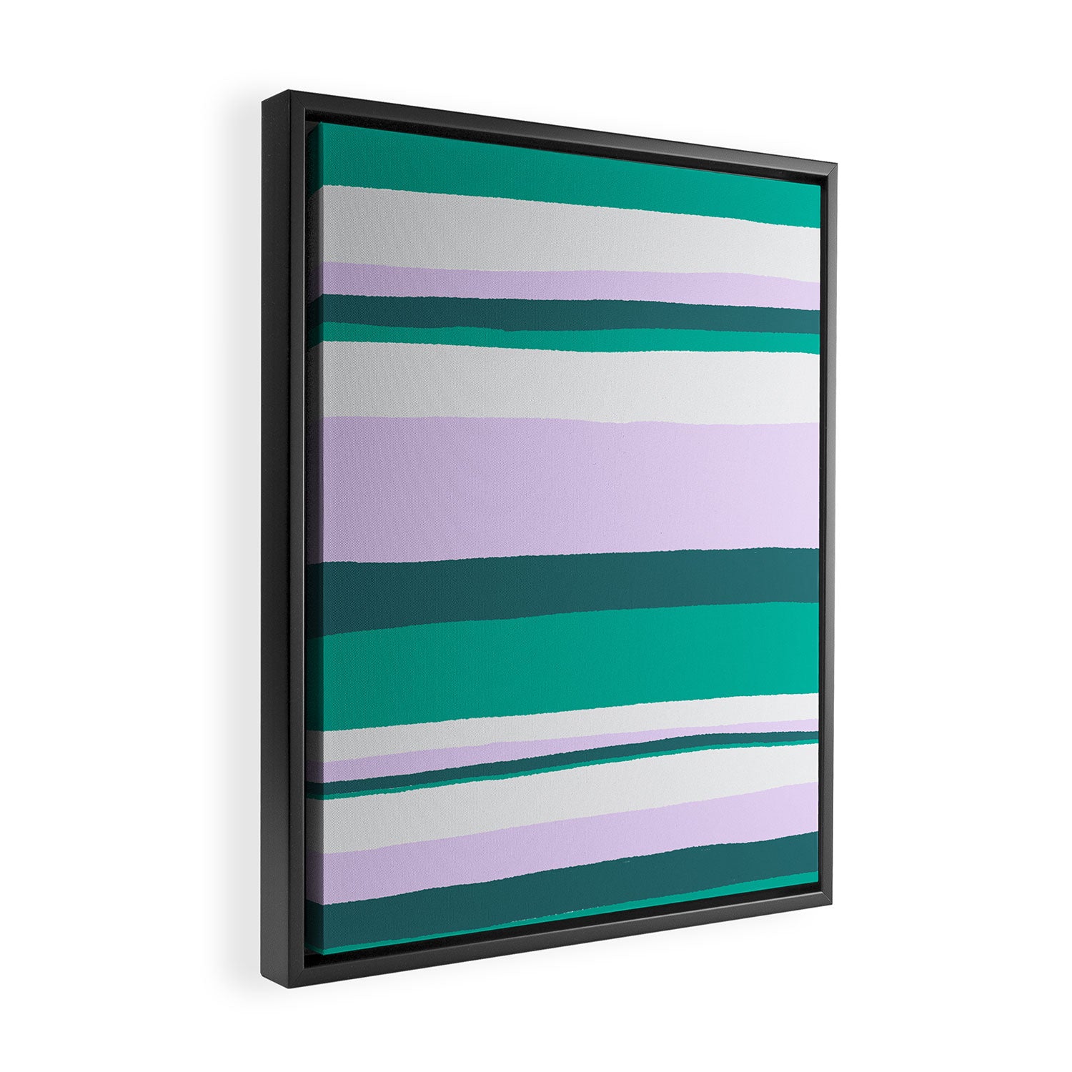 Hermosa, sunset stripes Framed Canvas Print Gallery Image 2
