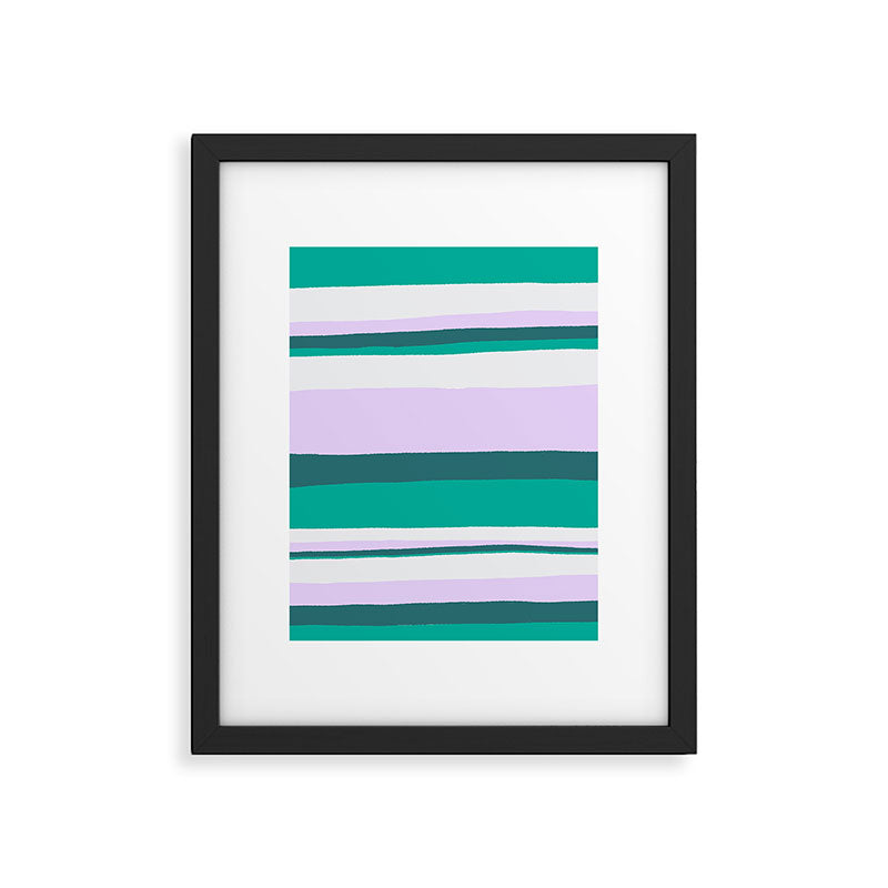 Hermosa, sunset stripes Framed Art Print Gallery Image 6