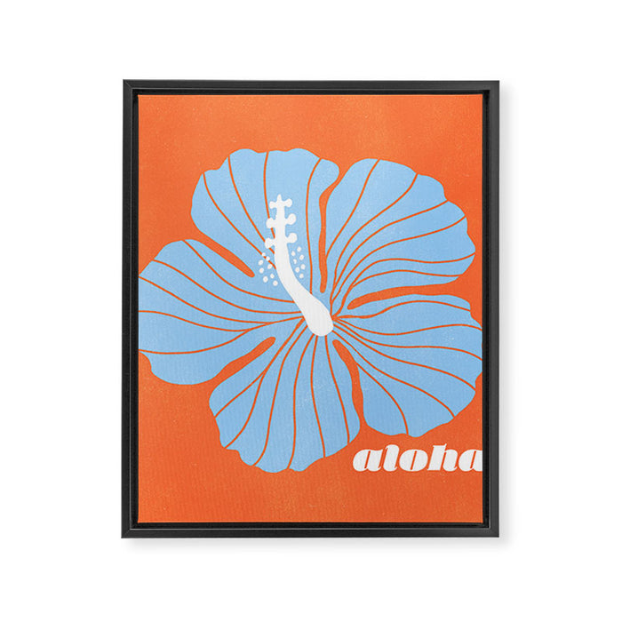 hibiscus aloha Framed Canvas Print Gallery Image 1