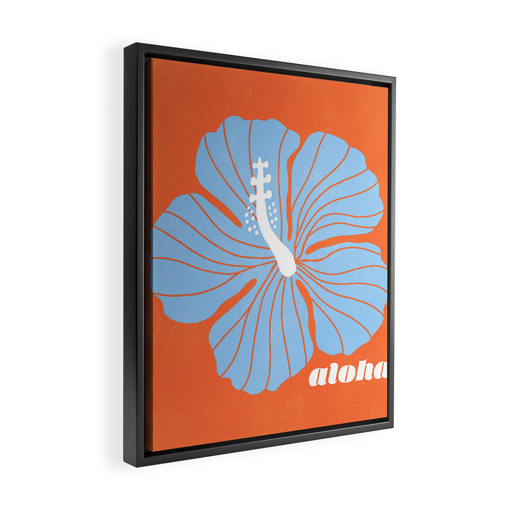 hibiscus aloha Framed Canvas Print Gallery Image 2