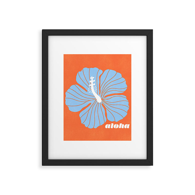 hibiscus aloha Framed Art Print Gallery Image 6