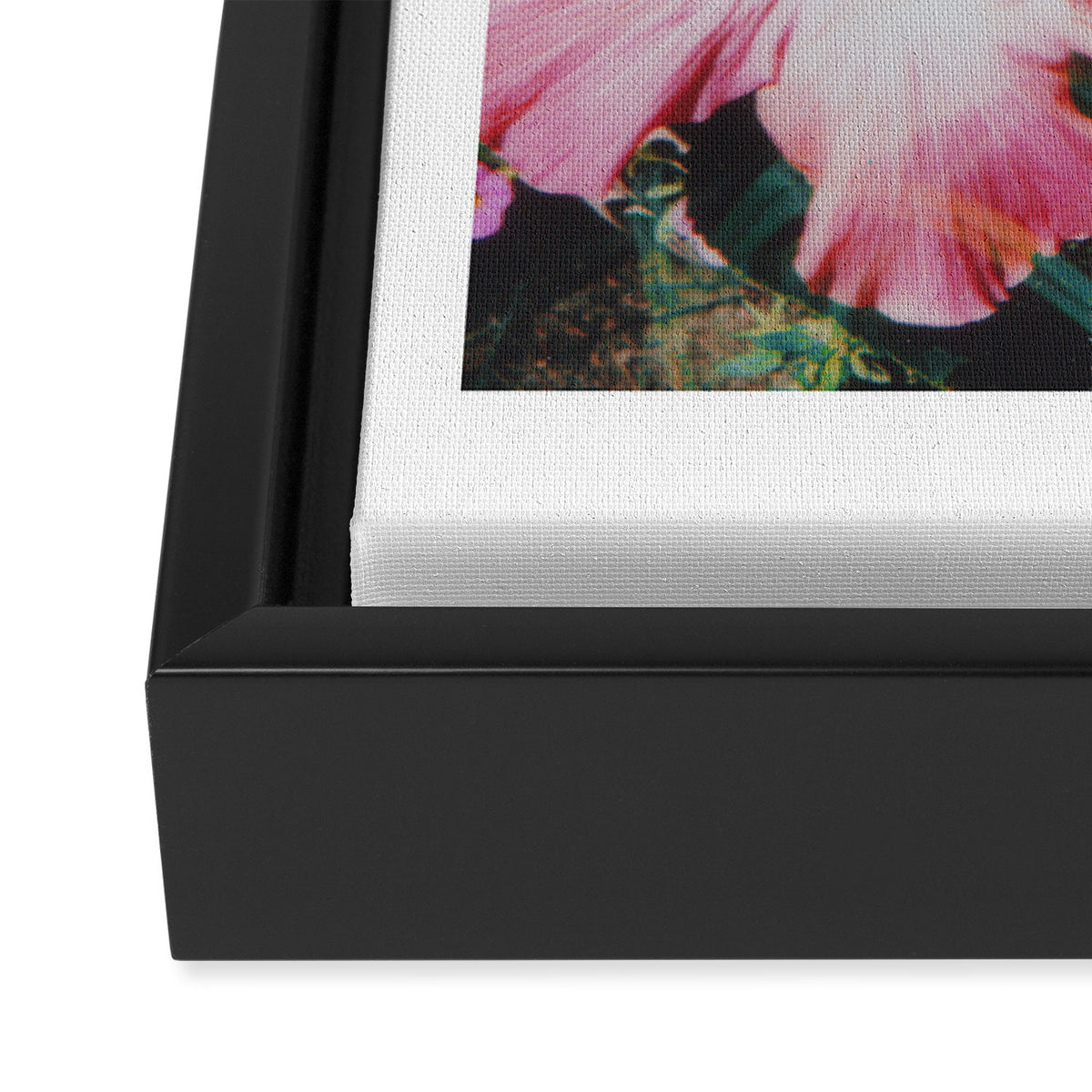 hibiscus lilly | double exposure Framed Canvas Print Gallery Image 3