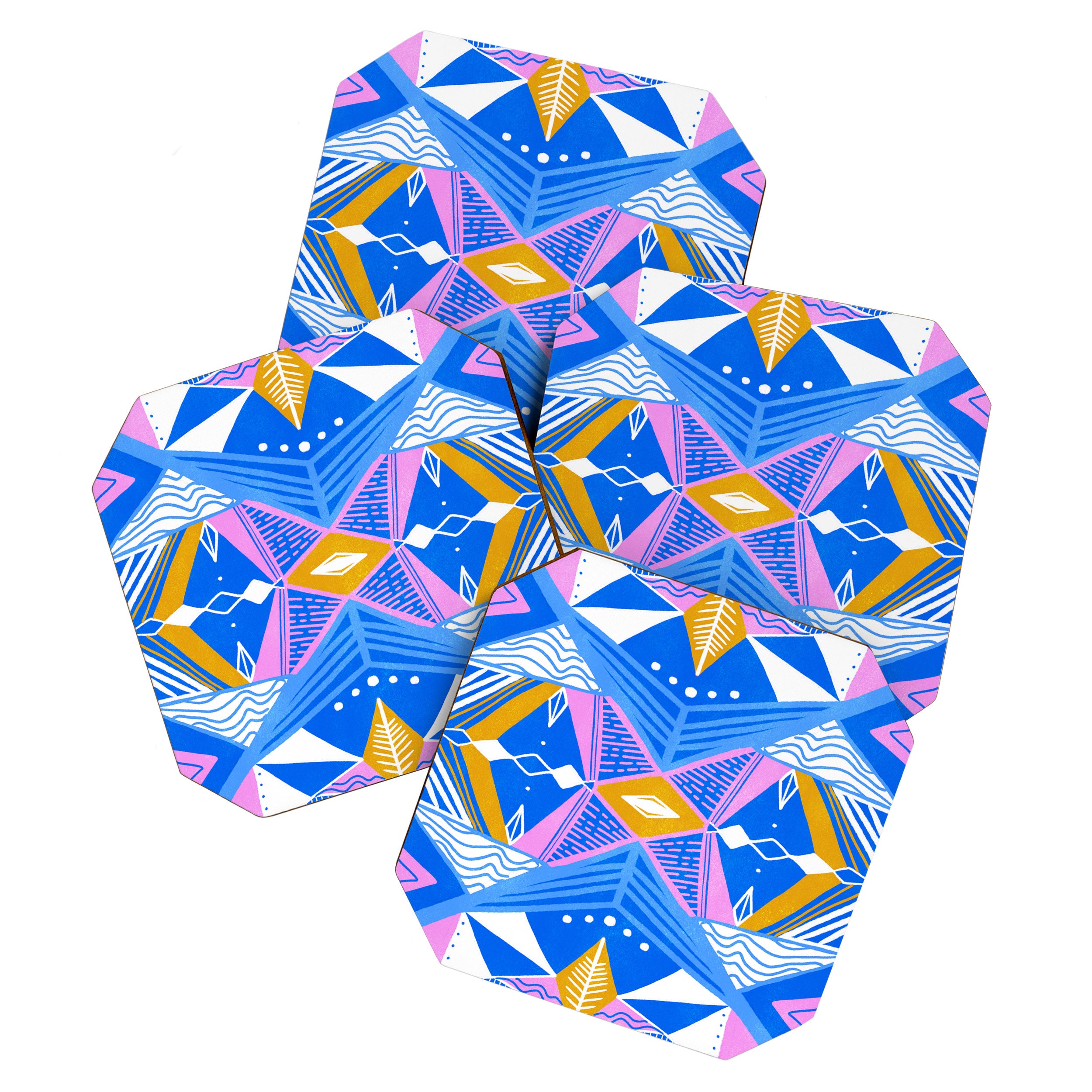 imogene, blue Coaster Gallery Image 1