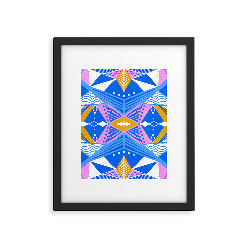 imogene, blue Framed Art Print Gallery Image 6