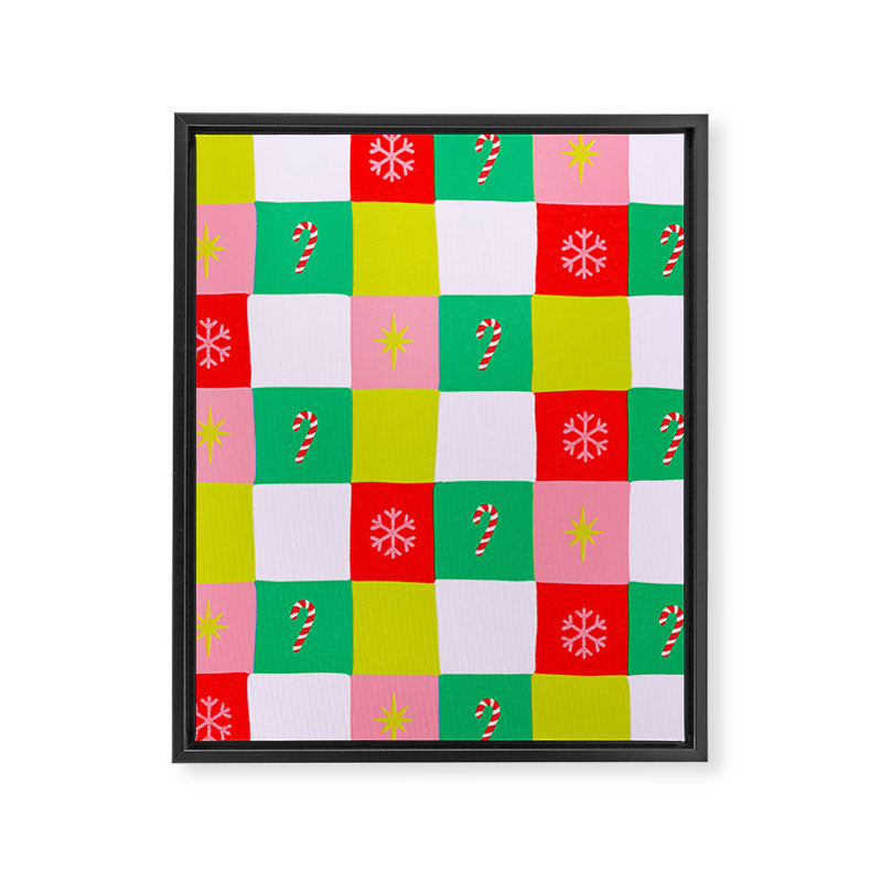 Jolly Checkerboard Framed Canvas Print Gallery Image 8