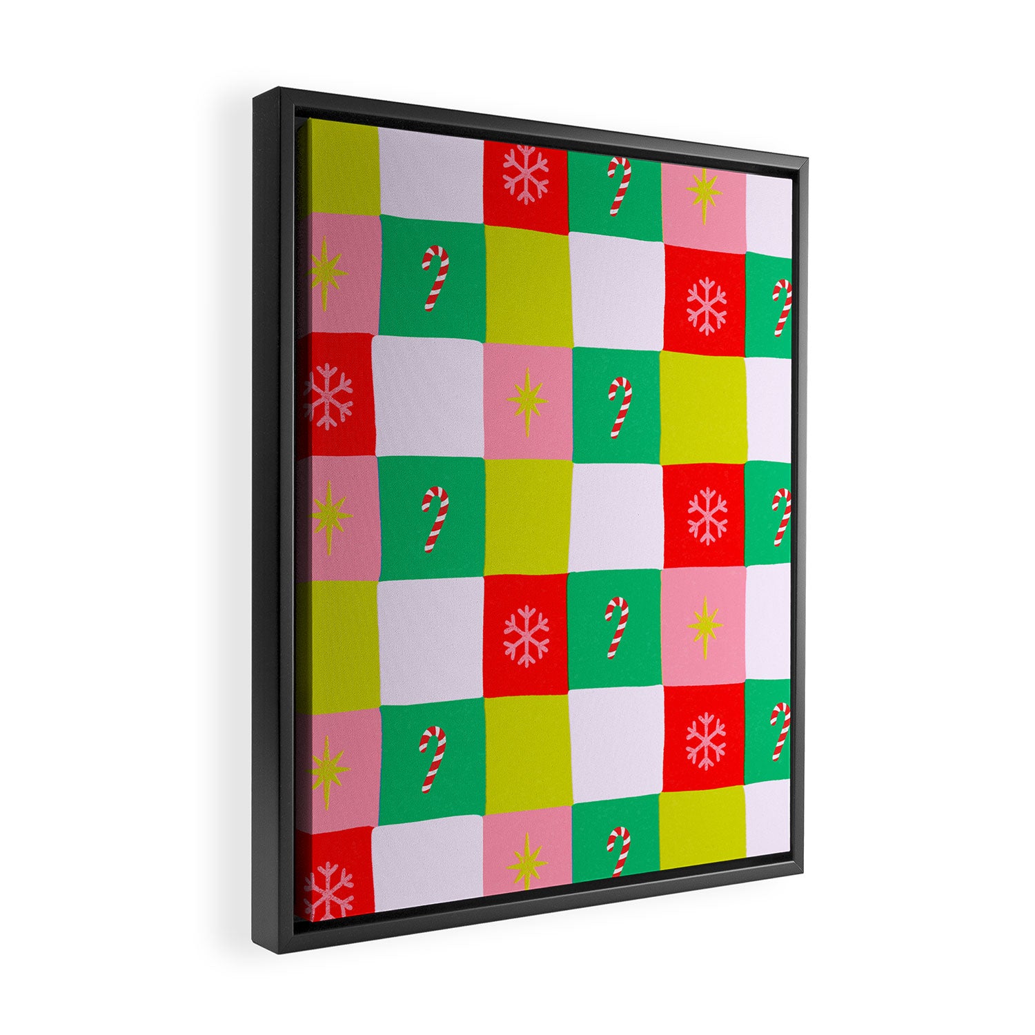 Jolly Checkerboard Framed Canvas Print Gallery Image 2