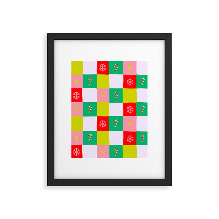 Jolly Checkerboard Framed Art Print Gallery Image 1