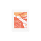 just peachy, leaf abstraction Art Print Gallery Image 1