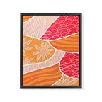 kauai, orange Framed Canvas Print Gallery Image 8