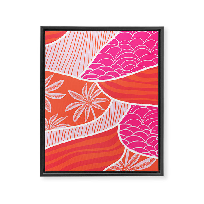 kauai, pink Framed Canvas Print Gallery Image 1